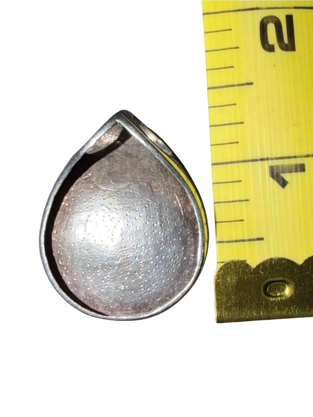 Modernist sterling silver pendant
